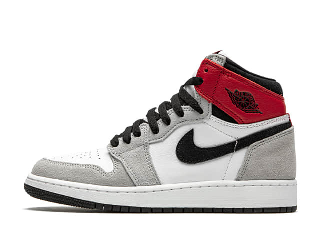 Nike Air Jordan 1 Retro High Og White/Black-Light Smoke Grey-Varsity Red