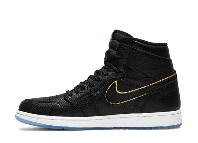 Nike Air Jordan 1 Retro High Og "La" Black/Metallic Gold-Summit White