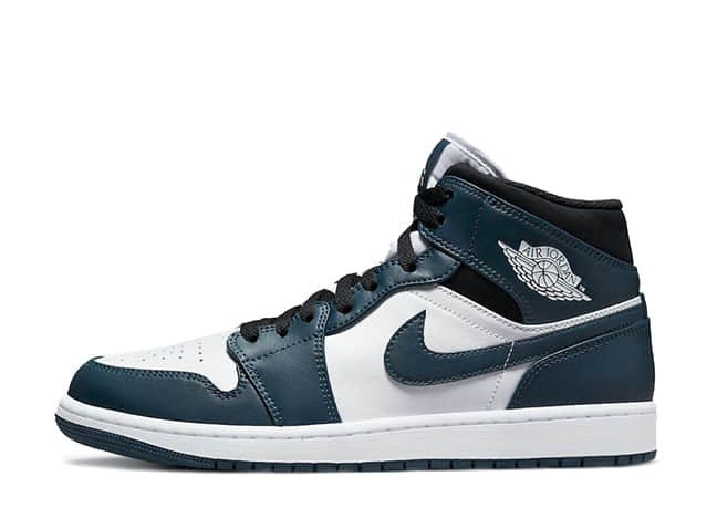 Nike Air Jordan 1 Mid Gs Armory Navy/White-Black
