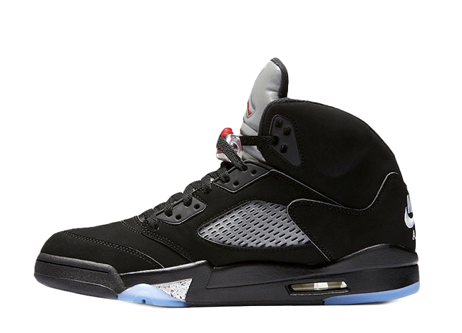 Nike Air Jordan 5 Retro Og Black/Fire Red-Metallic Silver-White