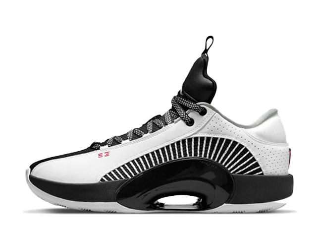 Nike Air Jordan Xxxv Low Pf White/Metallic Silver-Black-University Red