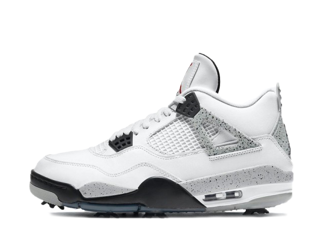Nike Air Jordan 4 Golf "White Cement" White/Tech Grey-Black-Fire Red
