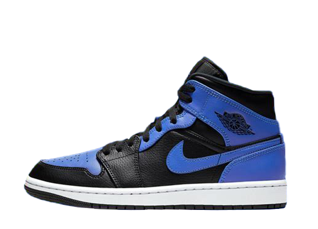 Nike Air Jordan 1 Mid "Hyper Royal" Black/Hyper Royal-White