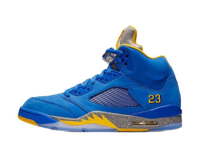 ナイキ エアジョーダン5 レトロ+ Jsp バーシティ ロイヤル/ライト チャコールバーシティ メイズ