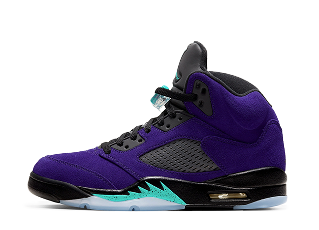 ナイキ エアジョーダン5 レトロ "オルタネート" グレープ アイス/ブラッククリアニュー エメラルド