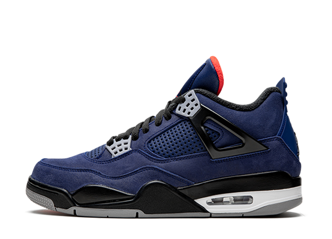 Nike Air Jordan 4 Retro Wntr Royal Blue/White-Habanero Red-Black