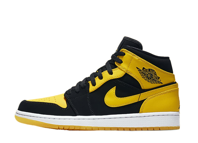 ナイキ エアジョーダン1 ミッド ブラック/バーシティ メイズホワイト