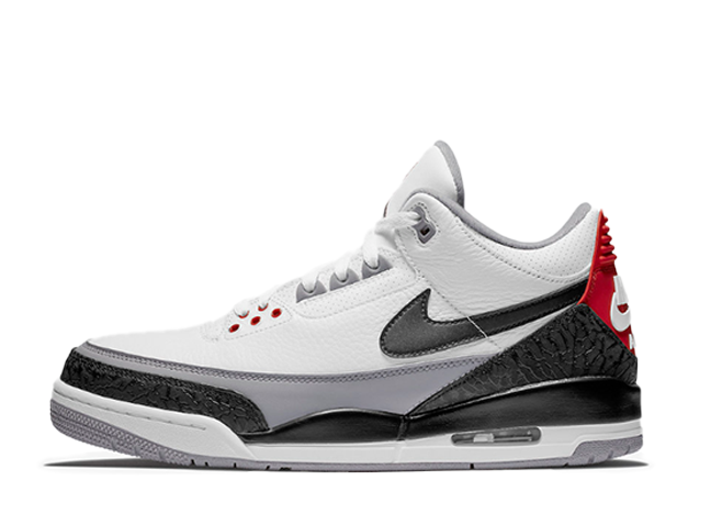 Nike Air Jordan 3 Retro Tinker Nrg White/Fire Red/Cement Grey-Black
