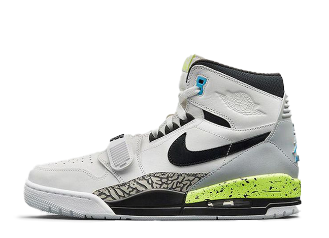 ジャスト・ドン × ナイキ エアジョーダン レガシー 312 "ホワイト/ブラック/ボルト/ビビッドブルー"