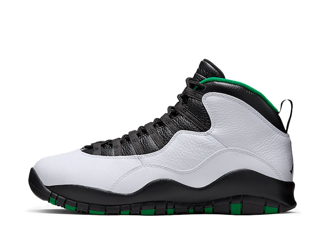 Nike Air Jordan 10 "Seattle Supersonics" White/Pine Green-Amarillo-Black