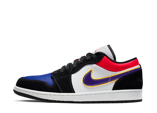 ナイキ エアジョーダン1 ロー ブラック/コート パープルユニバーシティ ゴールドブライト クリムゾンゲーム ロイヤルホワイト