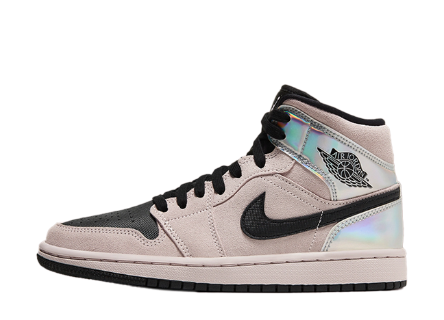 Nike Wmns Air Jordan 1 Mid Barely Rose/Black-White