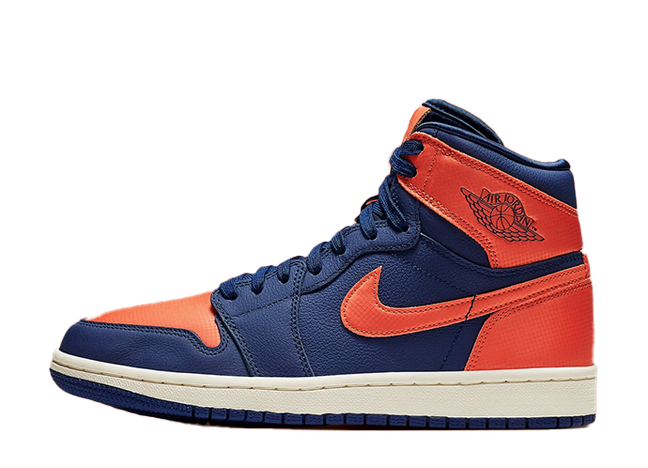 ナイキ ウィメンズ エアジョーダン 1 レトロ ハイ プレミアム ブルー ボイド/ターフ オレンジセイル
