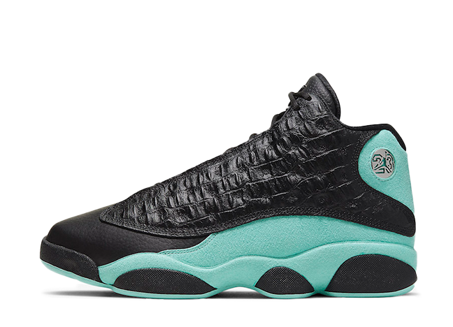 ナイキ エアジョーダン13 ブラック/アイランドグリーンメタリックシルバー