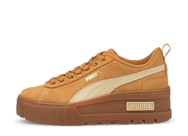 プーマ ウィメンズ メイズ ウェッジ スウェード "ブラウン"