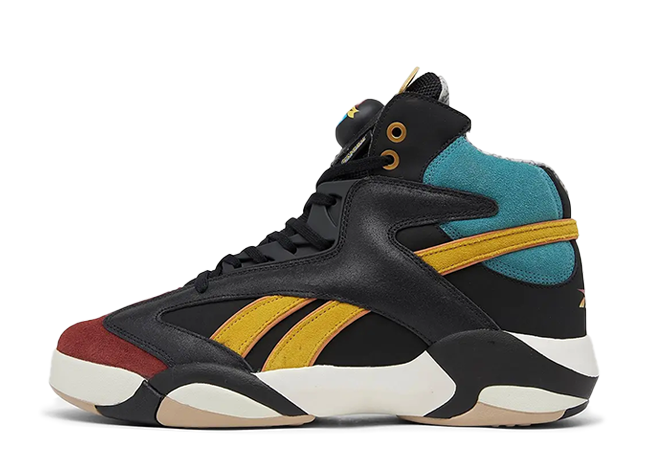 Street Fighter × Reebok Shaq Attaq "Core Black" Black/Dark Sable/Luxe Blue