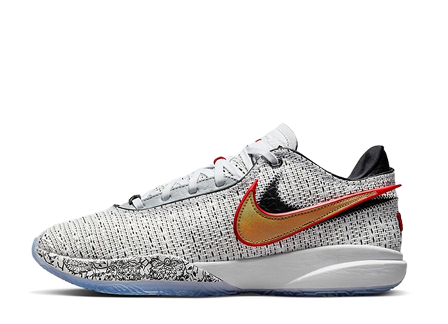 Nike Lebron 20 EP "White/Black/University Red/metallic Gold"