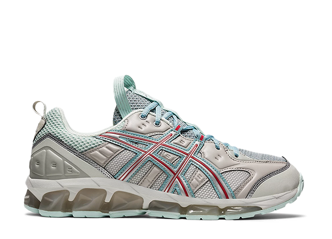アシックス スポーツスタイル US3-S ゲルクォンタム 360 VII キソ "グレイシア グレー/カイエンヌ"