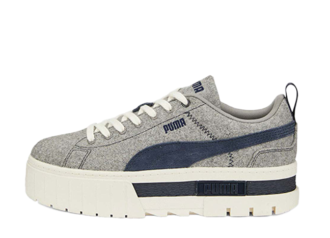 プーマ ウィメンズ メイズ WS ウーリー "グレー/ネイビー"