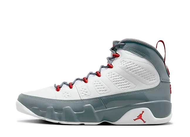 ナイキ エアジョーダン9 "ファイアレッド" ホワイト/ファイアレッド/クールグレイ