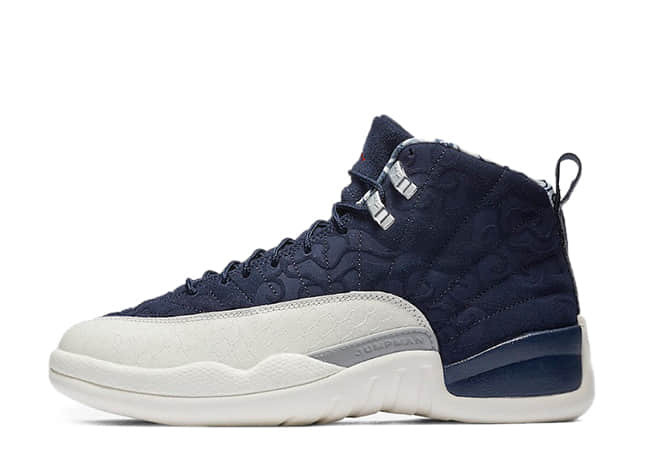ナイキ エアジョーダン12 レトロ "インターナショナル フライト" カレッジ ネイビー/セイルユニバーシティ レッド