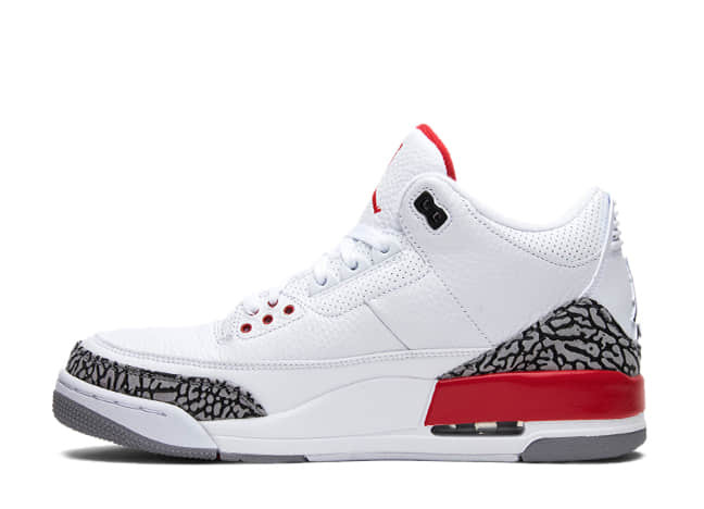 Nike Air Jordan 3 Retro White/Cement Grey/Black-Fire Red