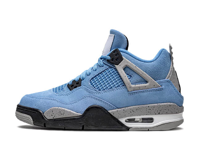 ナイキ エアジョーダン 4 レトロ "ユニバーシティ ブルー" ユニバーシティ ブルー/テック グレーホワイトブラック