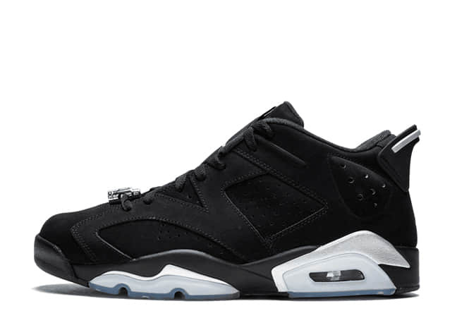 Nike Air Jordan 6 Retro Low Black/Metallic Silver-White
