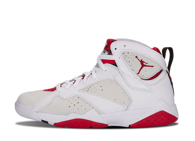 ナイキ エアジョーダン7 レトロ ホワイト/トゥルー レッドライト シルバートルマリン