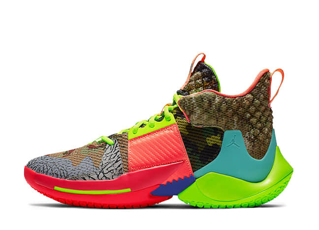 Nike Jordan Why Not Zer0.2 "Own The Game" Camo Green/Hyper Turq-Volt-Infrared