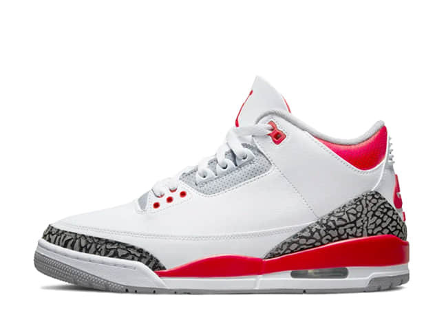 ナイキ エアジョーダン 3 レトロ Og "ファイヤー レッド" ホワイト/ファイヤー レッドニュートラル グレーブラック