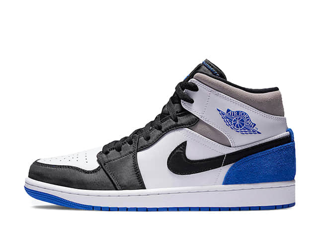 ナイキ エアジョーダン 1 ミッド Se Gs ブラック/ホワイトゲーム ロイヤル