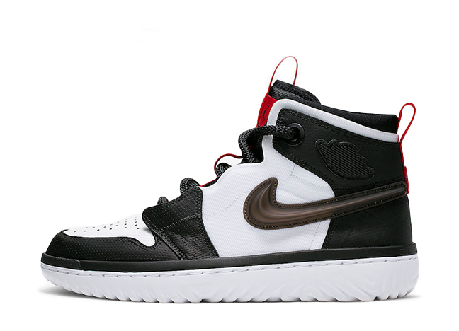 ナイキ エアジョーダン1 ハイ リアクト ブラック/ユニバーシティ レッドホワイト
