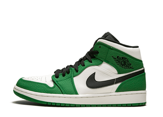 ナイキ ウィメンズ エアジョーダン1 ミッド パイン グリーン/セイルブラック