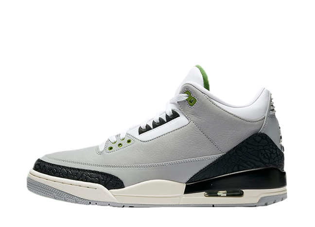 ナイキ エアジョーダン 3 レトロ "クロロフィル" ライト スモーク グレー/クロロフィルブラックホワイトセイル