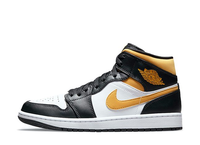 ナイキ エアジョーダン 1 ミッド ホワイト/パランブラック