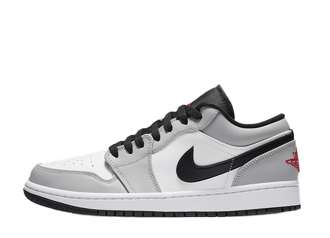 Nike Air Jordan 1 Low "Light Smoke Grey" Light Solar Flare Heather/White/Black