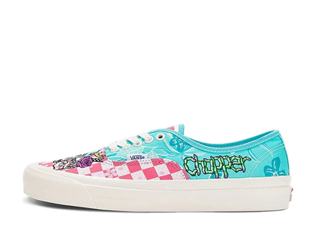 ワンピース × バンズ オーセンティック 44DX "クッキーマルチ" ブルー/ピンク/ホワイト