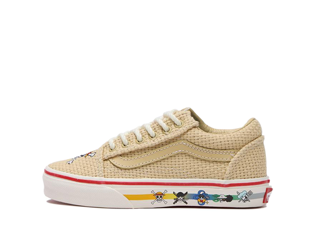 ワンピース × バンズ Td オールドスクール エラスティック レース "ストローマルチ" ベージュ/ホワイト