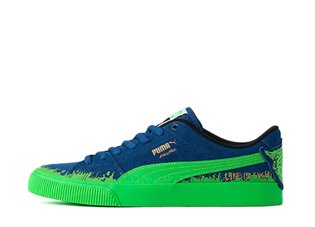 Hirotton × Puma Suede Skate Board "Limoges/FluoGreen"