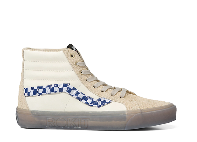 ロキット × バンズ スケートハイ Dx Ws "ベージュ" ベージュ/ブルー