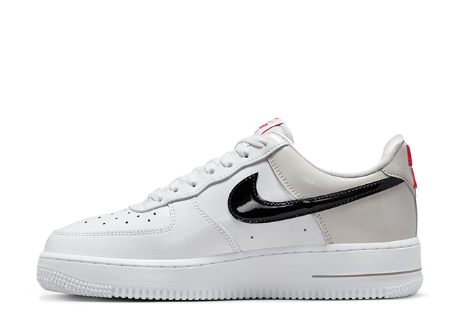 Nike Air Force 1 Low "Light Iron Ore" Light Iron Ore/White/University Red/Black