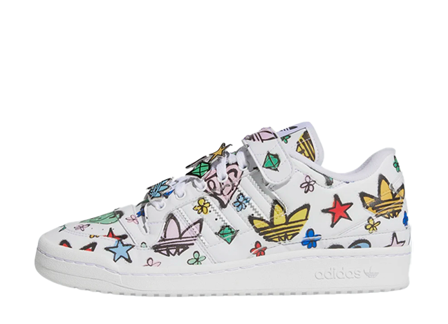 Jeremy Scott Forum 84 Low MONO "Cloud White/Black"