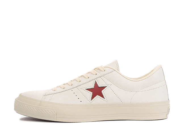 Converse One Star L EB Leather "White/Crimson Red"