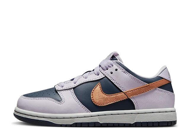 Nike Ps Dunk Low "Copper Swoosh" Thunder Blue/Barely Grape/Violet Frost/Metallic Copper