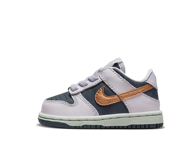 Nike Td Dunk Low "Copper Swoosh" Thunder Blue/Barely Grape/Violet Frost/Metallic Copper