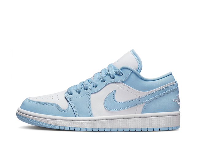 ナイキ ウィメンズ エアジョーダン1 ロー "アルミニウム" アイスブルー/ホワイト