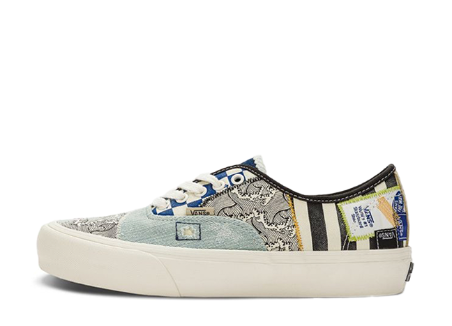 バンズ オーセンティック VR3 PW LX "パッチワークマルチ" ホワイト/ブルー