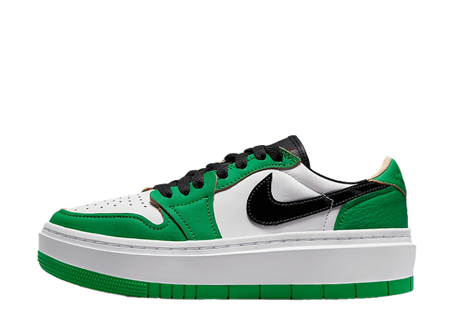 ナイキ ウィメンズ エアジョーダン1 ロー エレベート "ラッキーグリーン" ラッキーグリーン/ホワイト/ブラック
