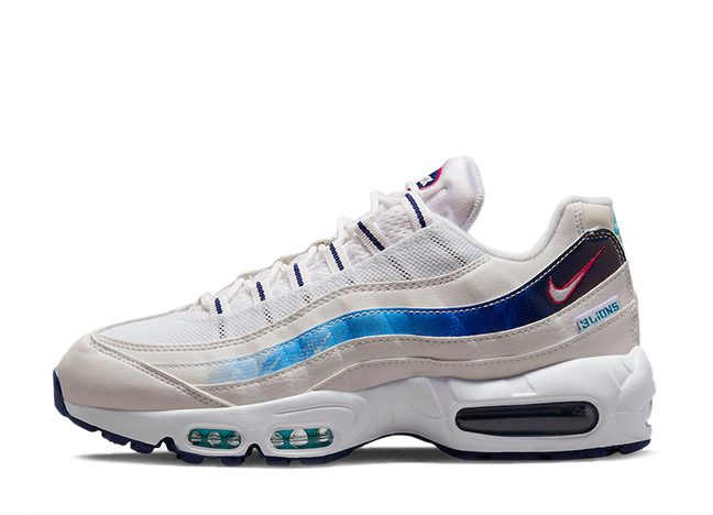Nike Air Max 95 "3 Lions" White/Challenge Red/Blue Void